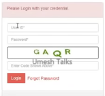 user id password darj kar login kare 